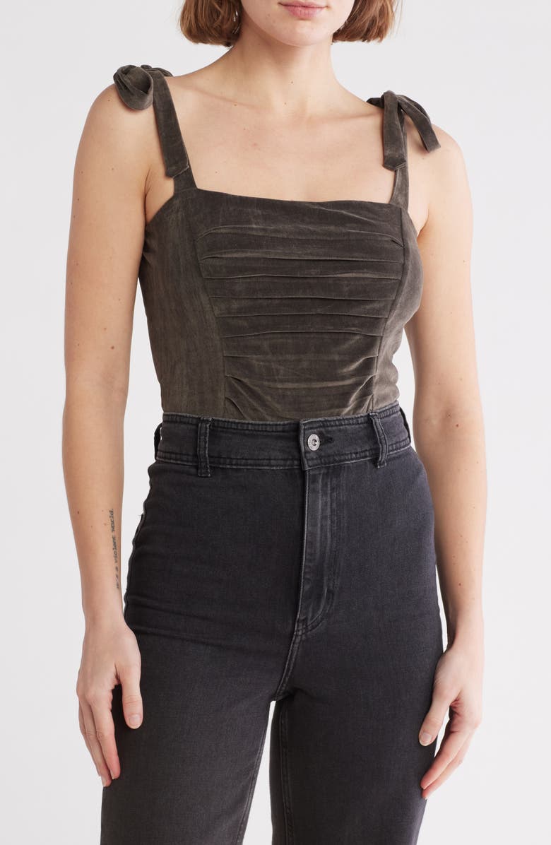 Free People Haven Tie Shoulder Bodysuit, Main, color, 