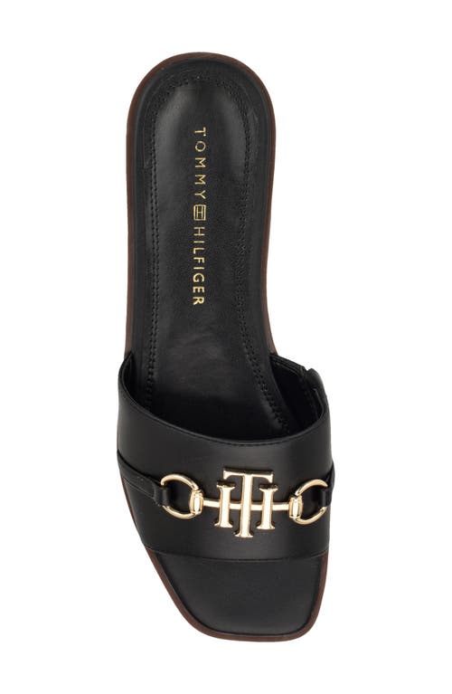 Tommy Hilfiger Pipper Slide Sandal In Black