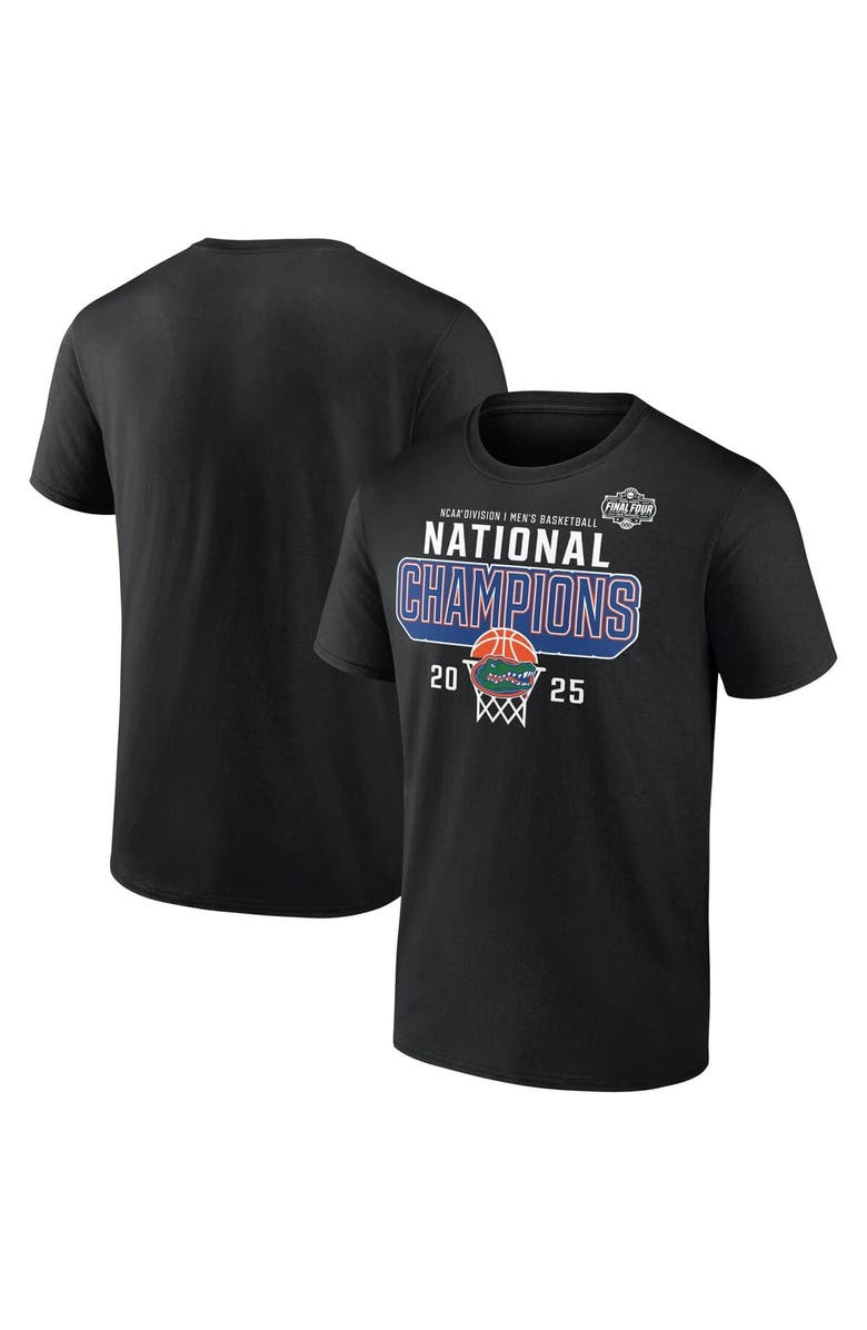 FANATICS Men's Fanatics Black Florida Gators 2025 NCAA Men's Basketball National Champions Core T-Shirt, Main, color,
