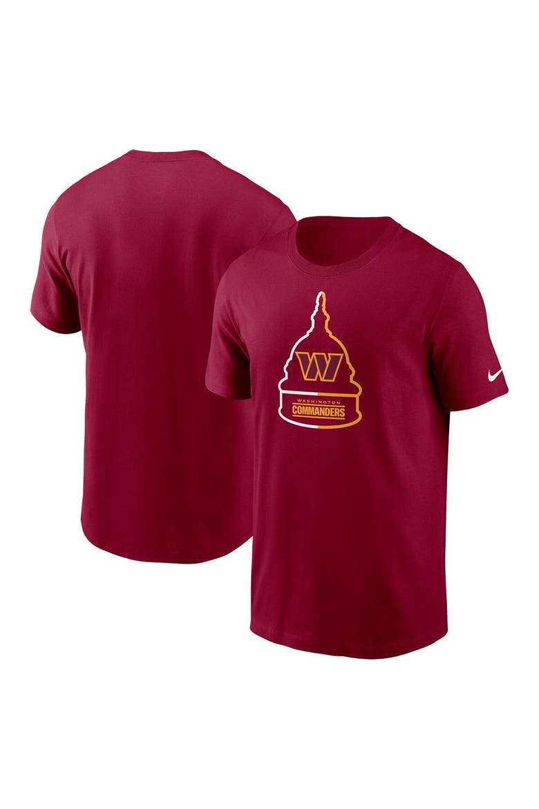 Men's Nike Burgundy Washington Commanders Essential Local Phrase T-Shirt, Main, color, Burgundy