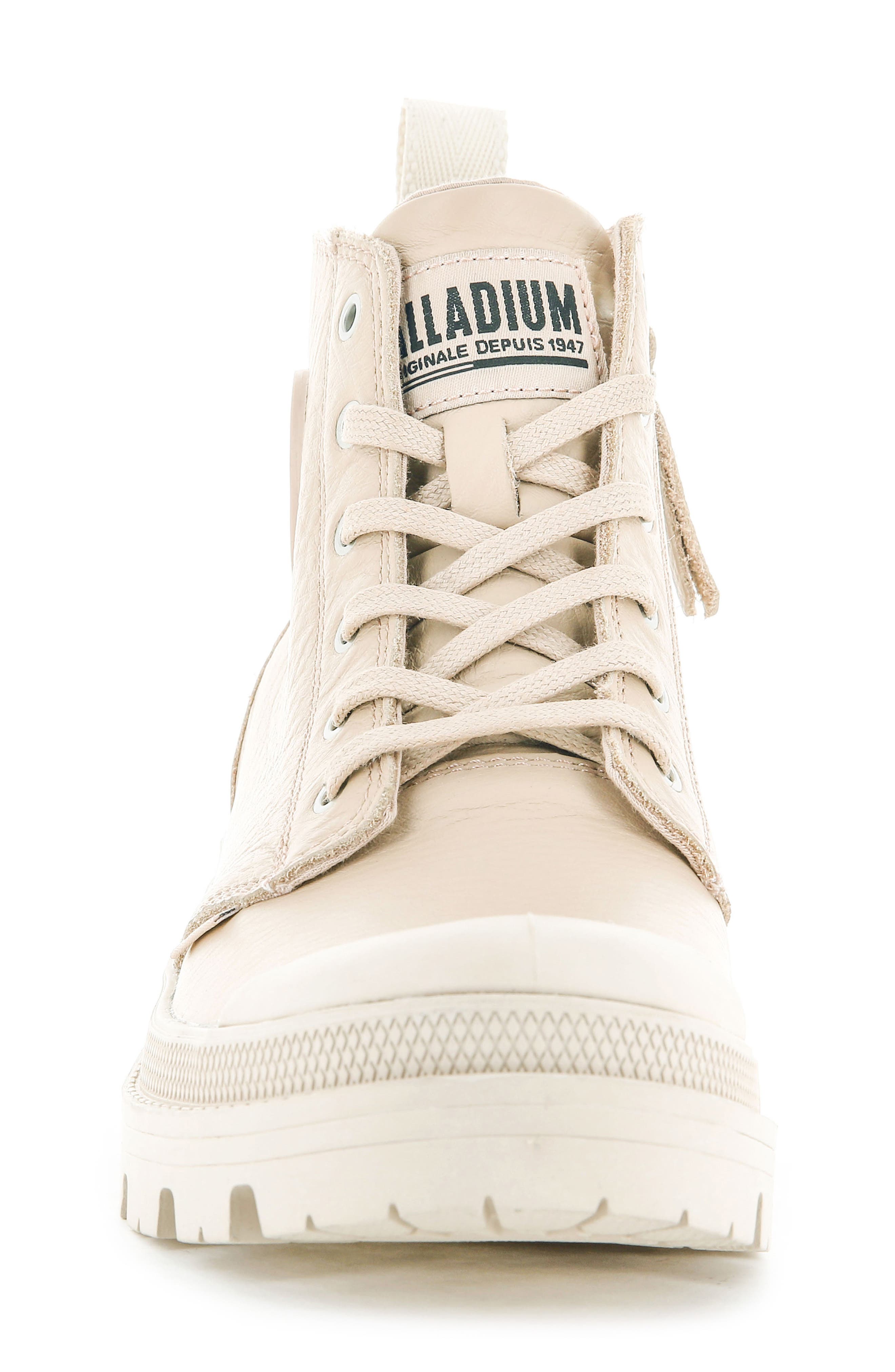 Palladium Pallabase Leather Bootie, Alternate, color, Tan Dust
