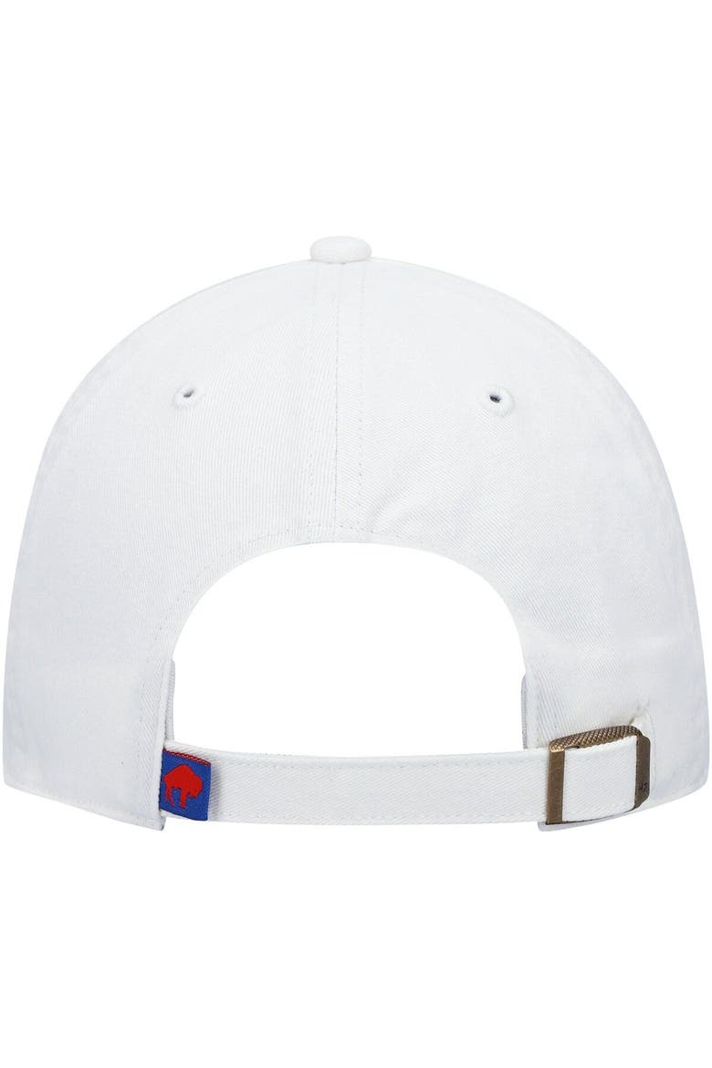 Men's '47 White Buffalo Bills Clean Up Legacy Adjustable Hat, Alternate, color, White