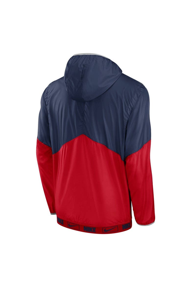 Men's Nike Navy/Red St. Louis Cardinals Overview Half-Zip Hoodie Jacket, Alternate, color, Navy