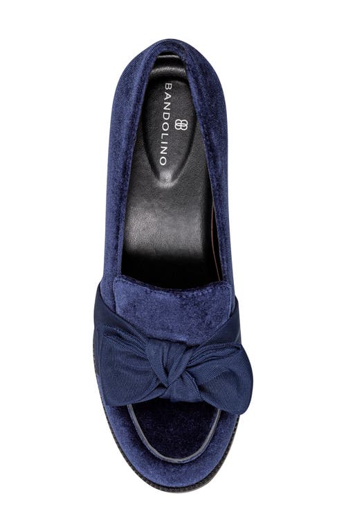 Bandolino Bow Loafer In Dark Blue
