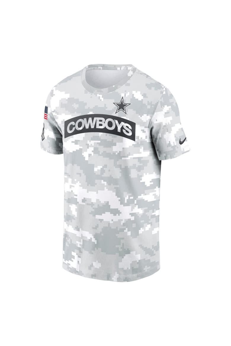 Men's Nike Arctic Camo Dallas Cowboys 2024 Salute To Service Performance T-Shirt, Alternate, color, Arctic Camo