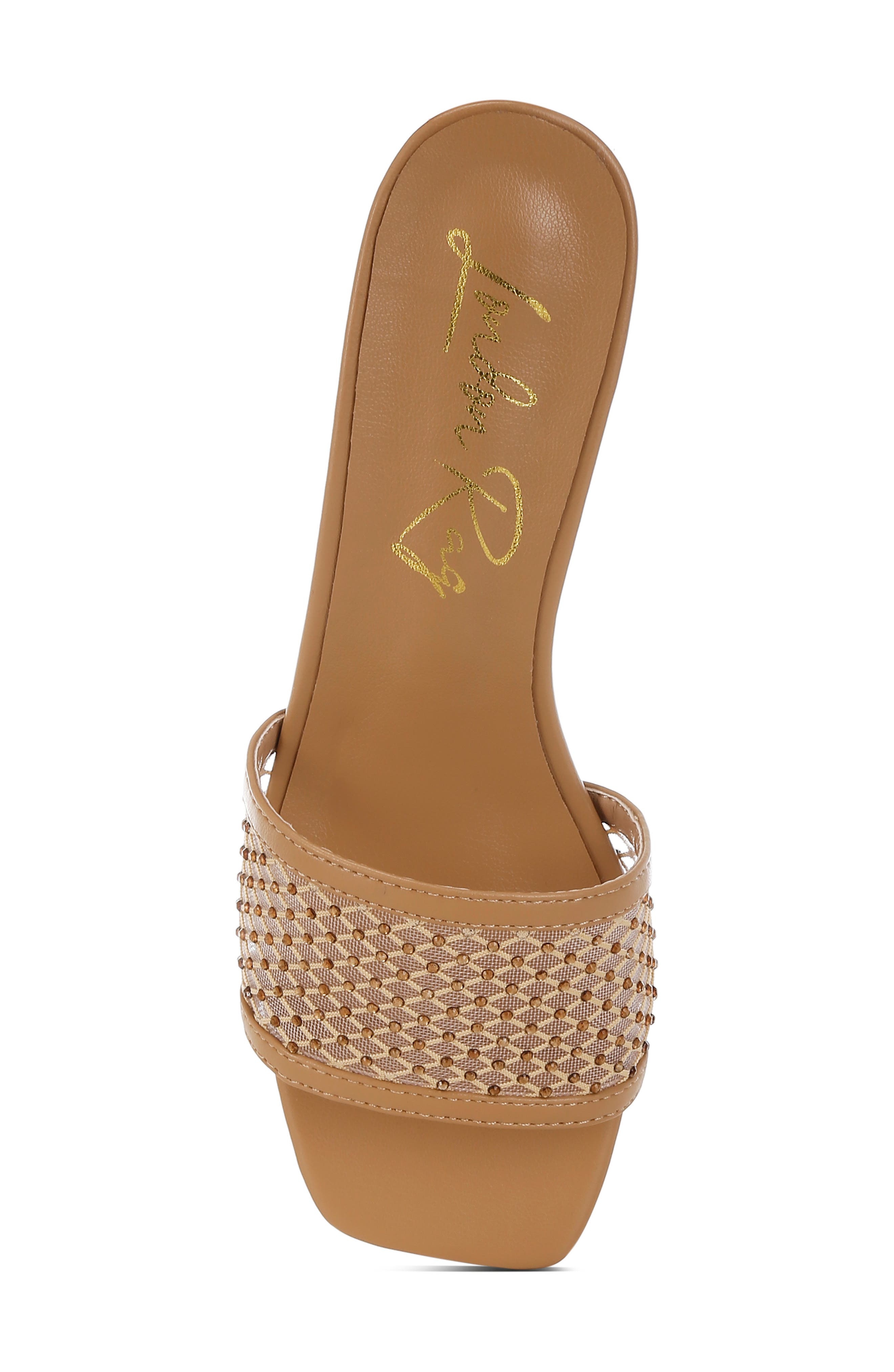 LONDON RAG Kenzia Rhinestone Studded Sandal, Alternate, color, 