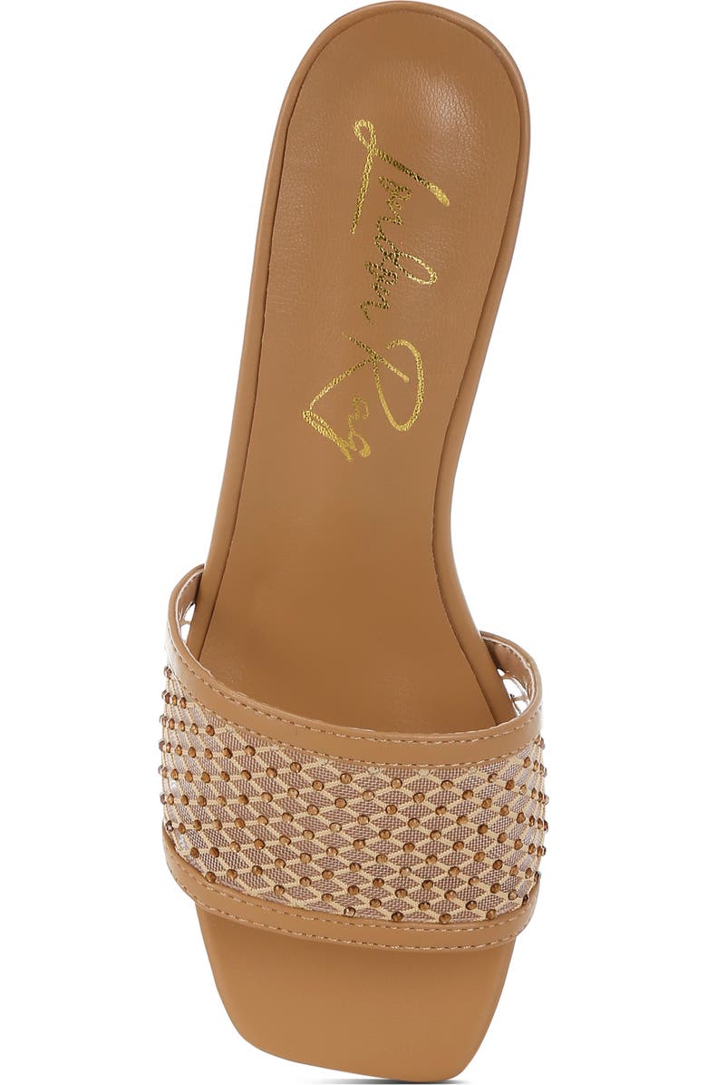 LONDON RAG Kenzia Rhinestone Studded Sandal, Alternate, color,