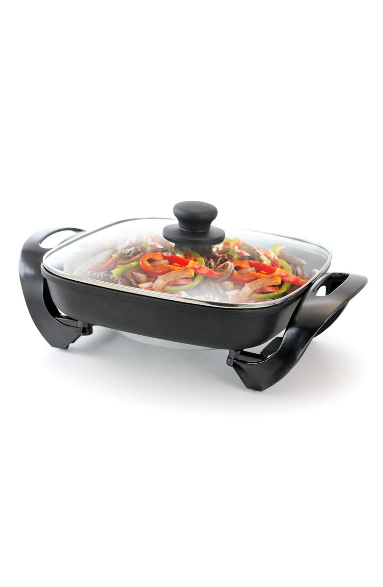 Better Chef 11.5" Non-Stick Electric Skillet, Main, color, Black