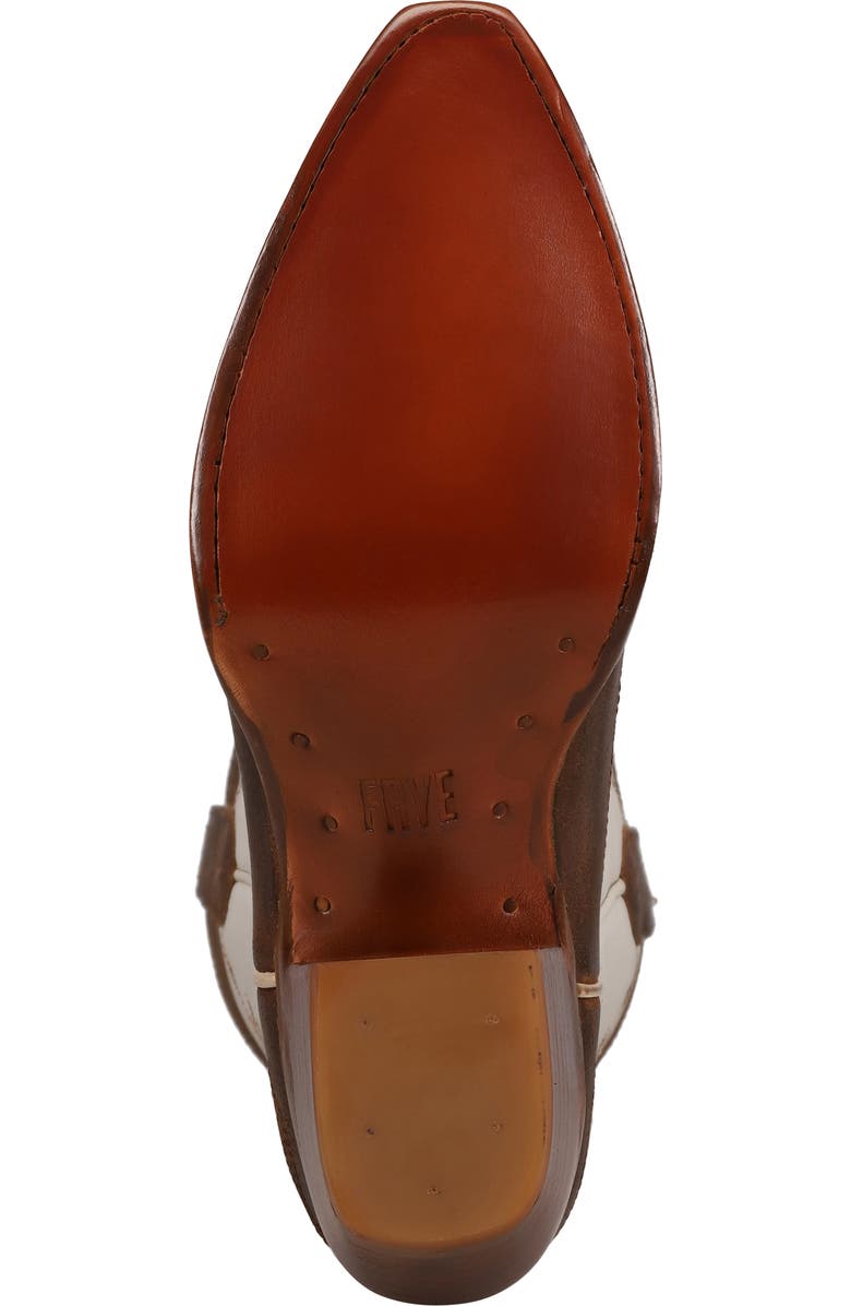 Frye Sacha Knee High Western Boot, Alternate, color, Toffee White