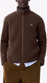 Lacoste High Neck High Pile Fleece Jacket