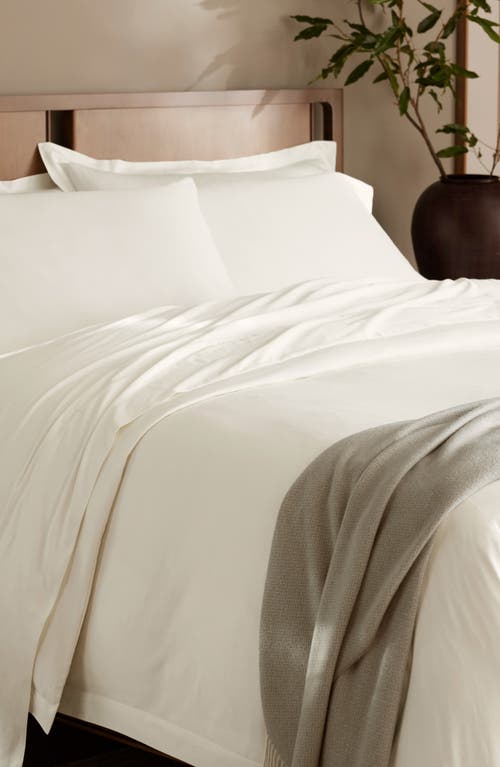 Boll & Branch Signature Hemmed Duvet Set In Cream