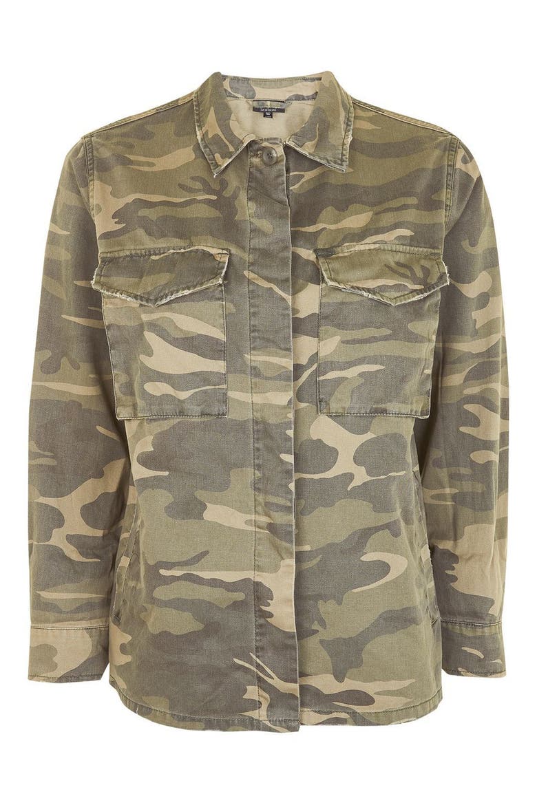 Sampson Camo Shirt Jacket, Alternate, color, OLIVE MULTI
