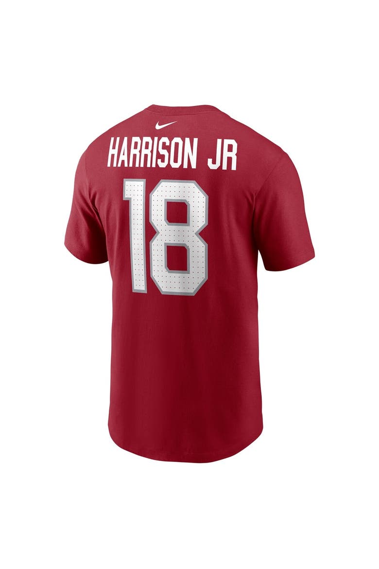 Men's Nike Marvin Harrison Jr. Cardinal Arizona Cardinals  Name & Number T-Shirt, Alternate, color, Cardinal