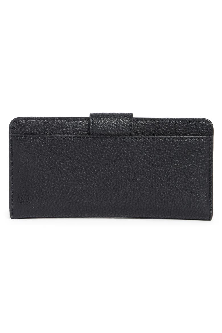 Slim Leather Wallet, Alternate, color, BLACK