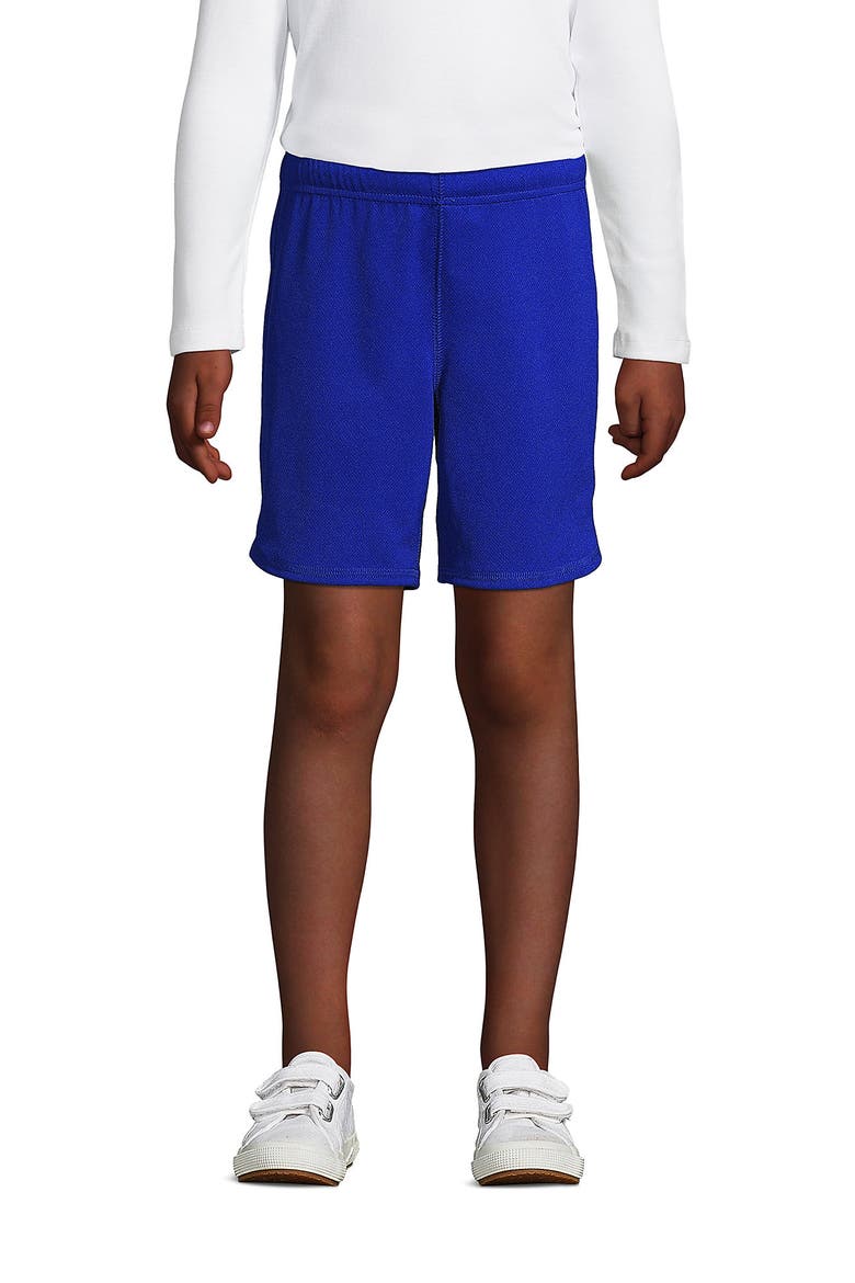 School Uniform Girls Mesh Gym Shorts, Main, color, Cobalt