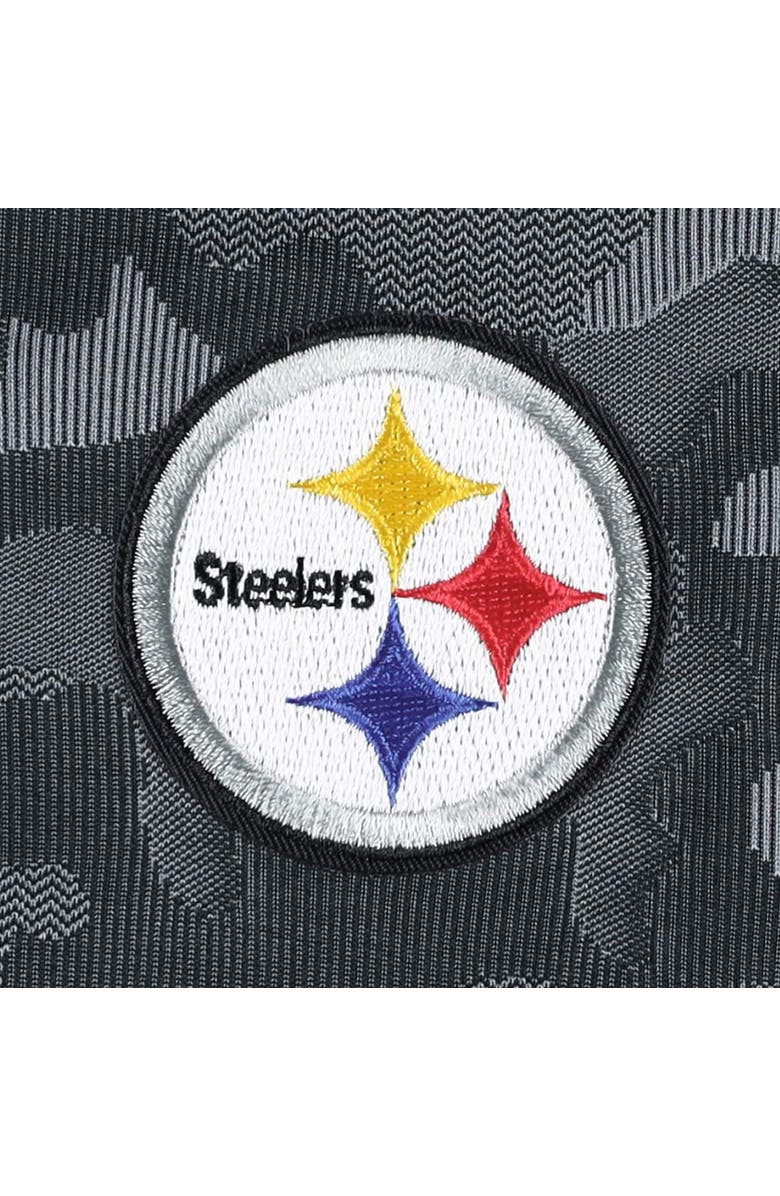 ANTIGUA Men's Antigua Black Pittsburgh Steelers Brigade Quarter-Zip Sweatshirt, Alternate, color, Black