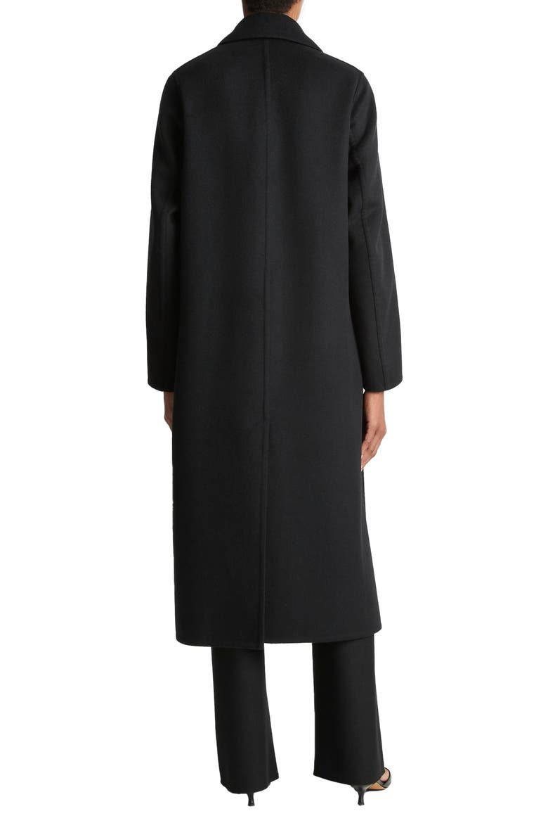 Classic Wool Blend Coat, Alternate, color, BLACK