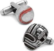 Cufflinks, Inc. Baseball & Glove Cuff Links