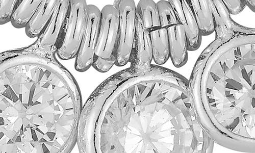 Chloe & Madison Chloe And Madison Graduated Cz Shaker Pendant Necklace In Silver