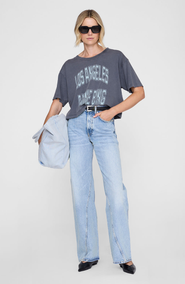 ANINE BING Johnny Cropped Tee