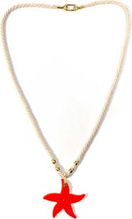 By Lilla Rope Starfish Necklace