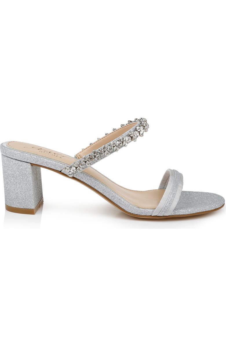 Jewel Badgley Mischka Crystal Embellished Heeled Sandal, Alternate, color,