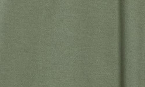 Renee C Foldover Jersey Wide Leg Pants In Green