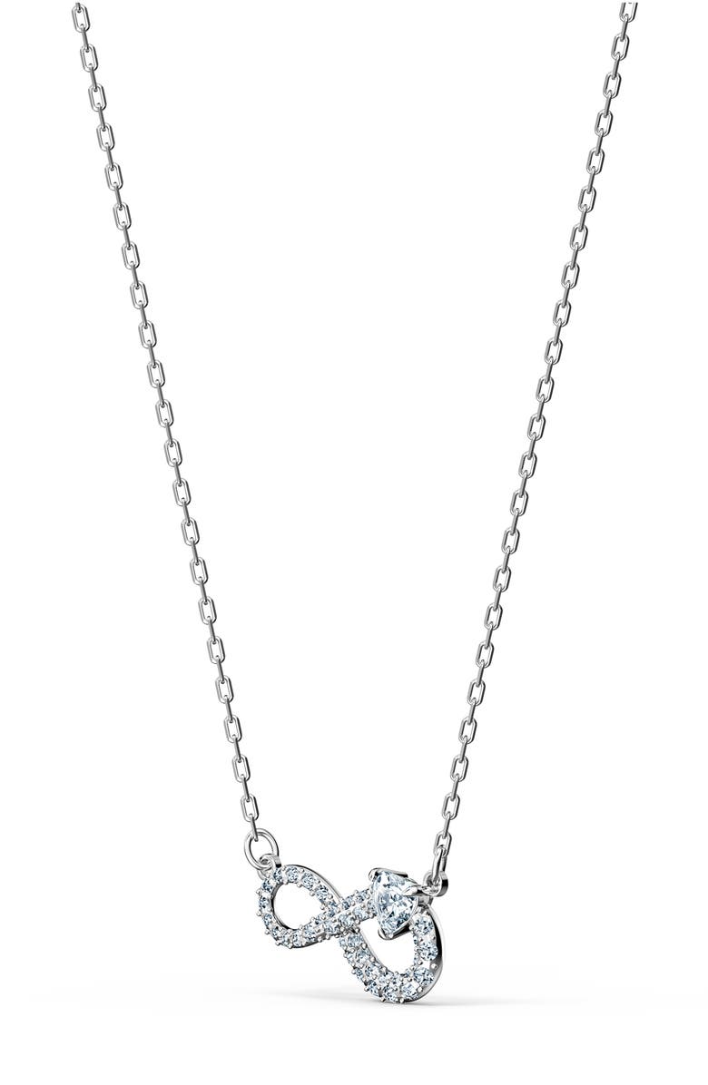 Swarovski Infinity Necklace, Alternate, color, 