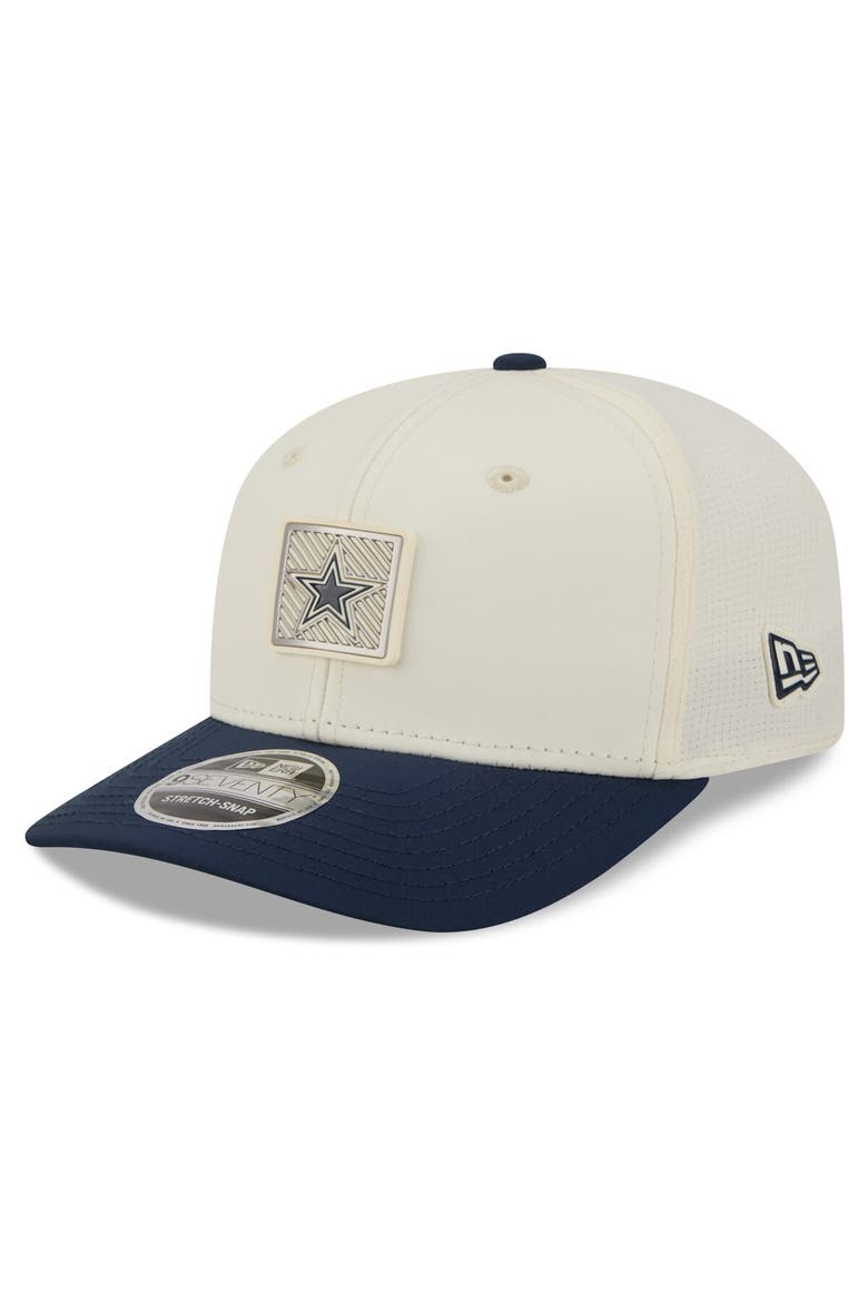 Men's New Era  Cream/Navy Dallas Cowboys 2026 NFL Training Camp 9SEVENTY Adjustable Hat, Alternate, color, Cream