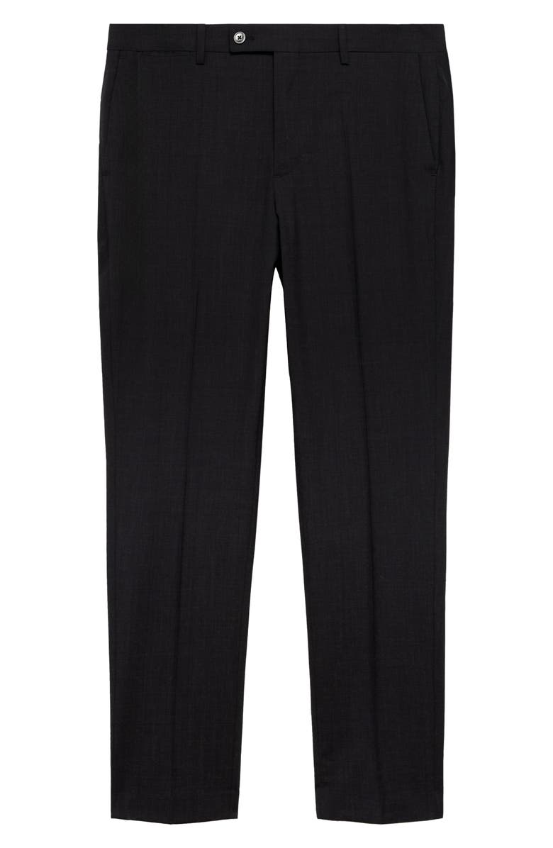 MANGO Slim Fit Virgin Wool Dress Pants, Alternate, color, Grey