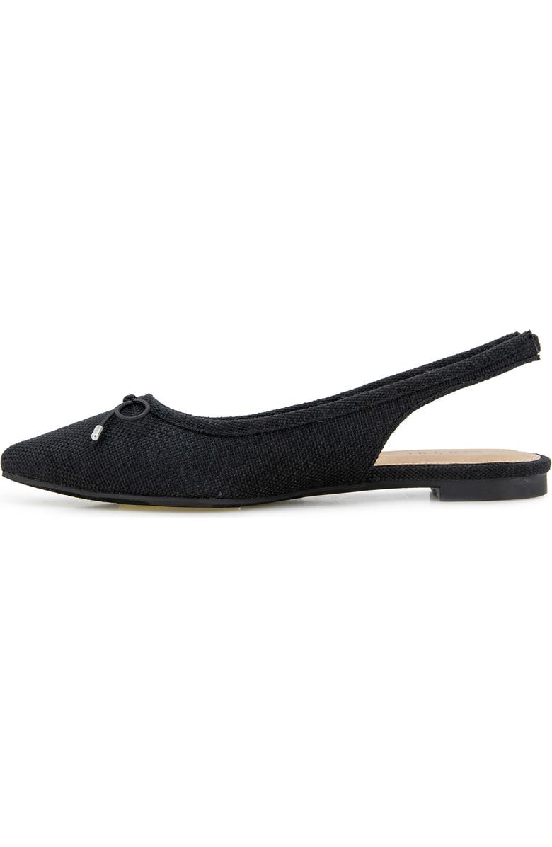 Esprit Petria Slingback Flat, Alternate, color, Black Linen