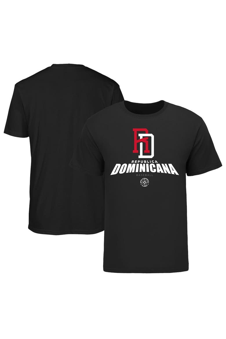 Men's LEGENDS Black Dominican Republic Baseball 2023 World Baseball Classic Federation T-Shirt, Alternate, color, Black