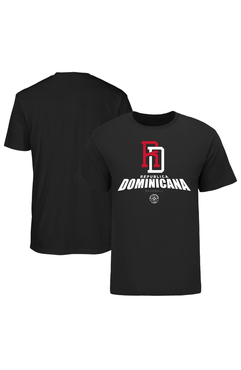 Legends Merchandise Men's LEGENDS Black Dominican Republic Baseball 2023 World Baseball Classic Federation T-Shirt, Alternate, color, Black