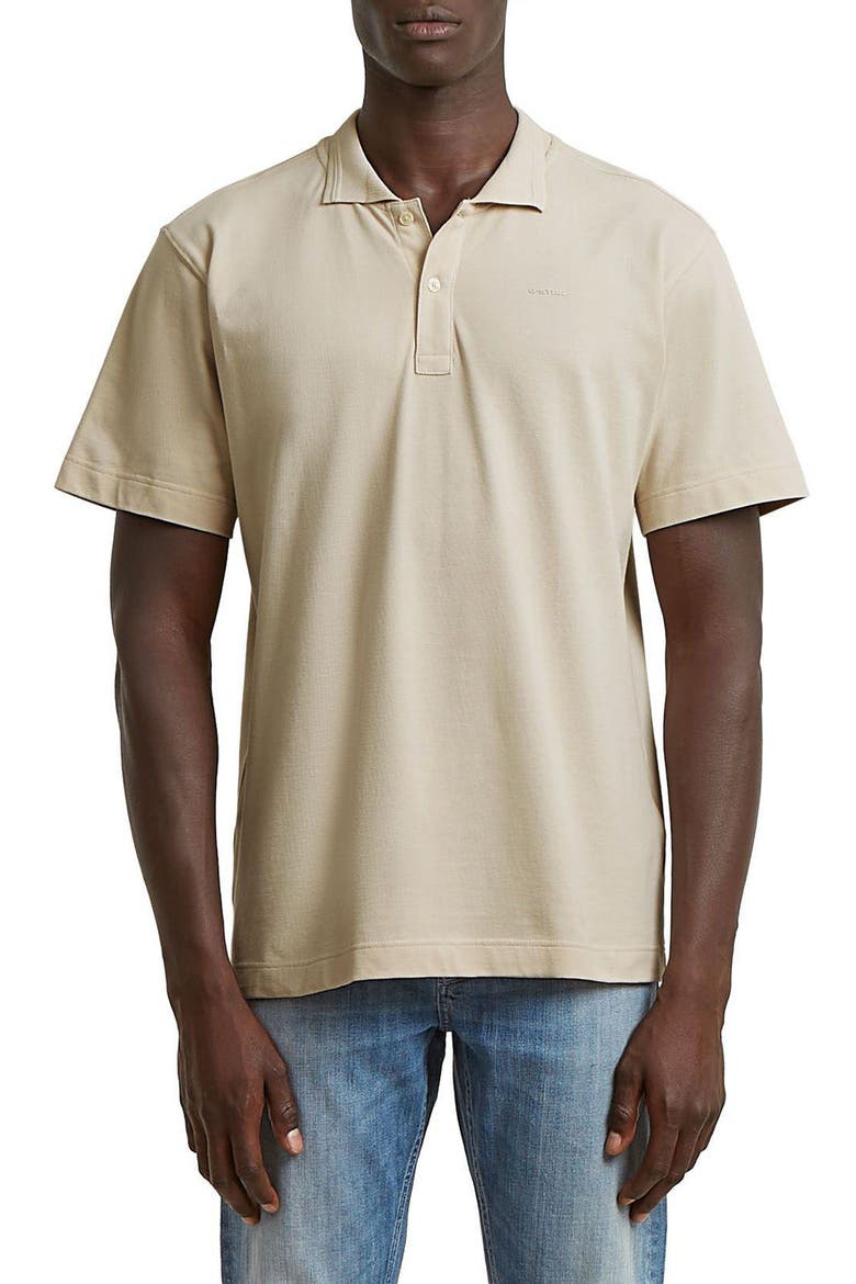 Core Regular Fit Organic Cotton Polo Shirt, Main, color, OFF WHITE