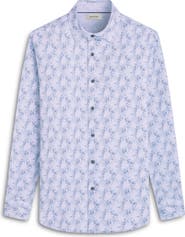 Bugatchi Jimmy OoohCotton® Palm & Guitar Print Button-Up Shirt