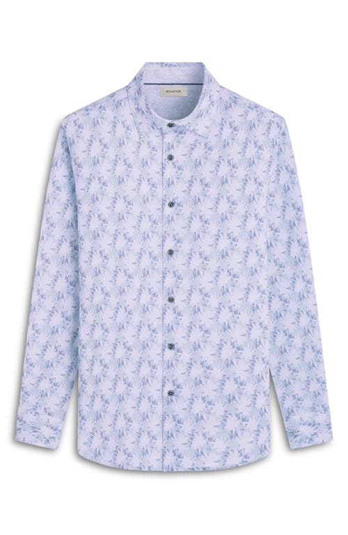 Bugatchi Jimmy Ooohcotton® Palm & Guitar Print Button-up Shirt In Mint