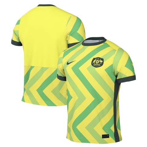 Men's Nike Yellow Australia National Team 2025/26 Home Replica Jersey
