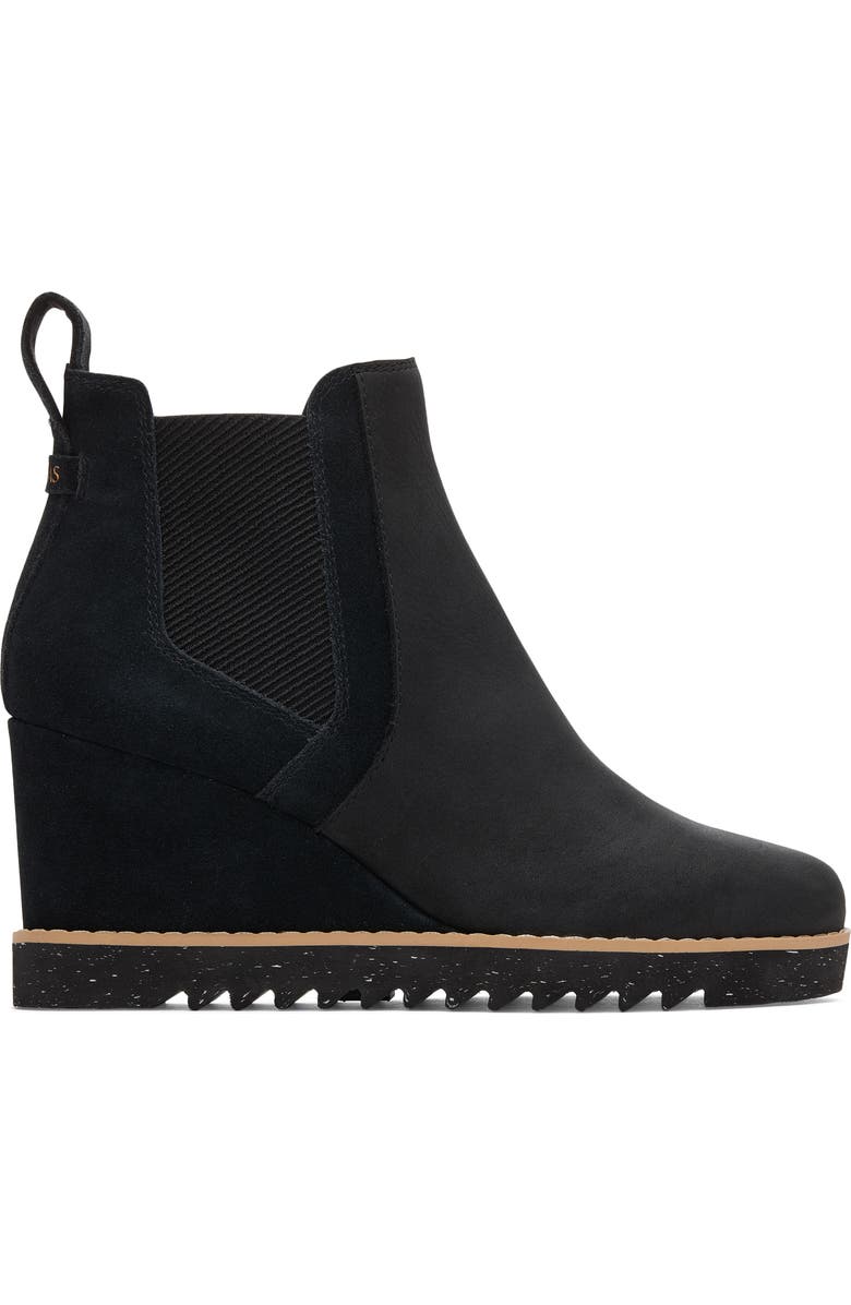 TOMS Maddie Wedge Bootie, Alternate, color, Black