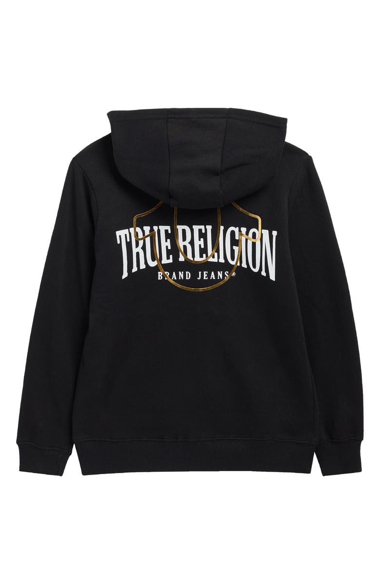 True Religion Kids' Fleece Hoodie & Cargo Joggers Set, Alternate, color, 