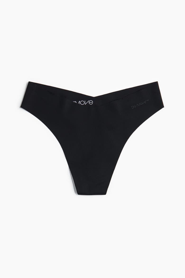 3-pack Sports Thong Briefs With Drymove, Alternate, color, Black