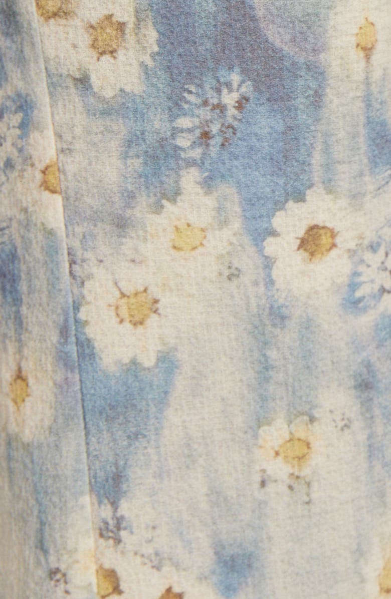 Acne Studios Pikan Floral Print Flare Leg Pants, Alternate, color, 