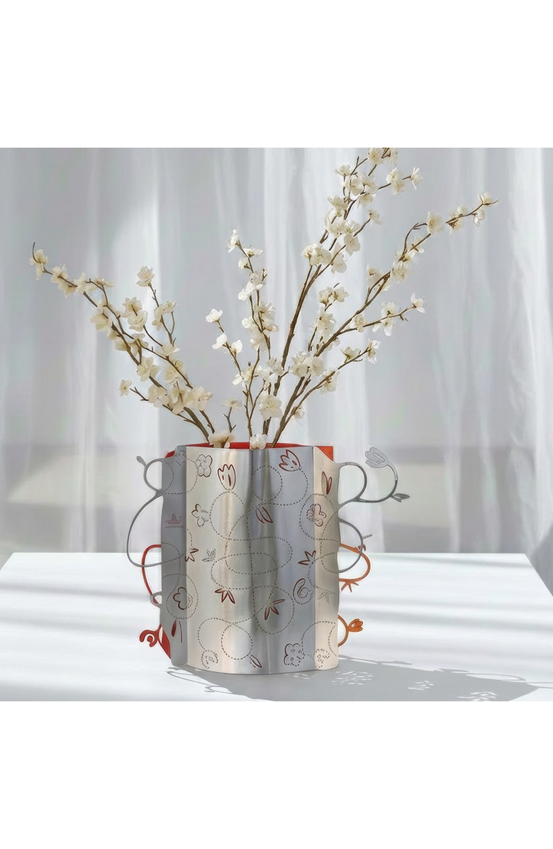 Form & Seek Seam Vase, Alternate, color, White