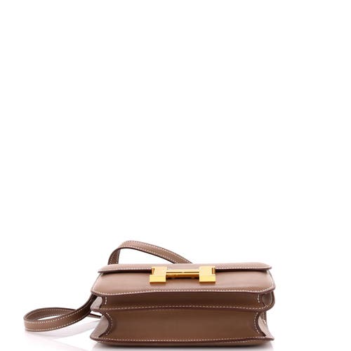 Pre-owned Hermes Hermes Constance Nm Bag Swift 18 In Brown