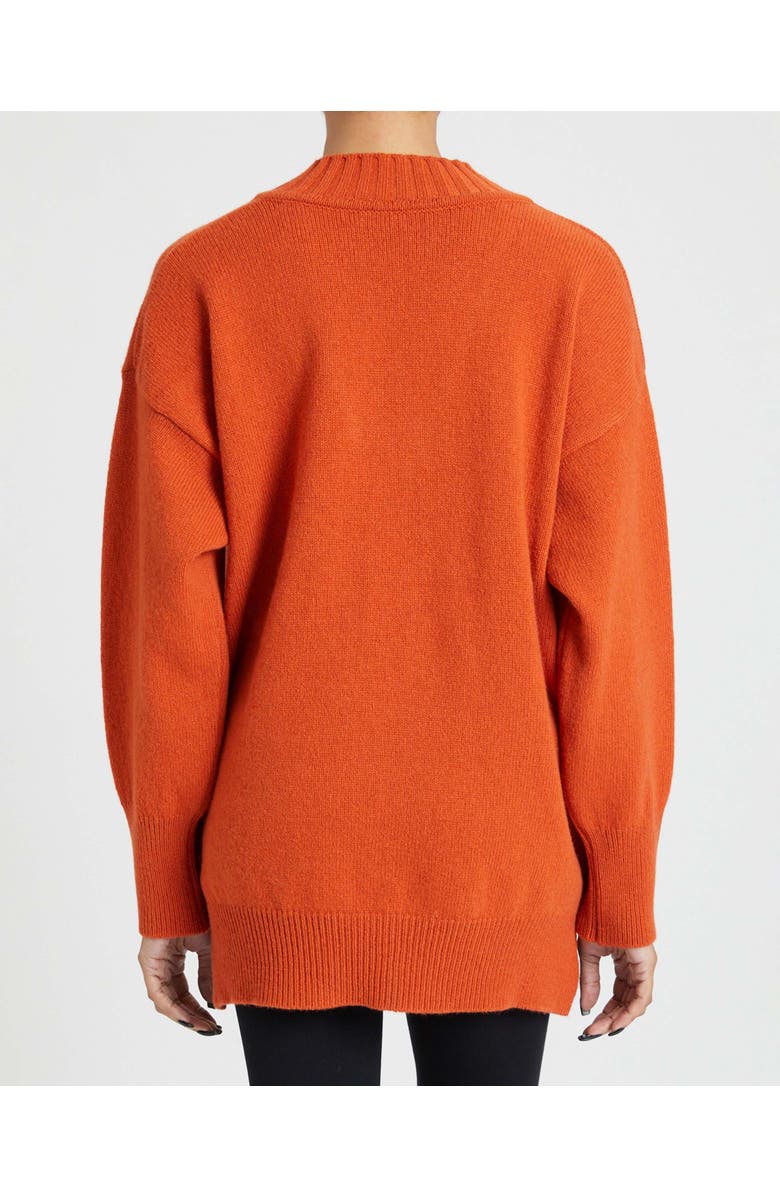 Santorelli ASHTON Oversize Wool and Cashmere Sweater with Side Buttons, Alternate, color,