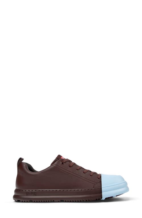 Camper Junction Runner Leather Sneakers In Burgundy