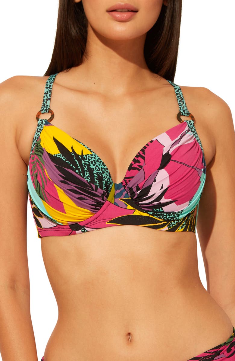 BLEU by Rod Beattie Jungle Book Underwire Bikini Top, Main, color,