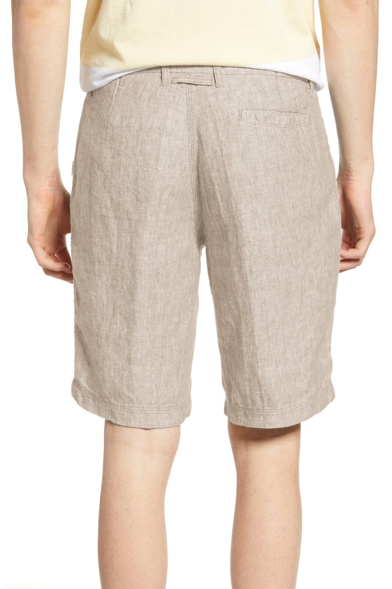 Austin Linen Shorts, Alternate, color, KHAKI
