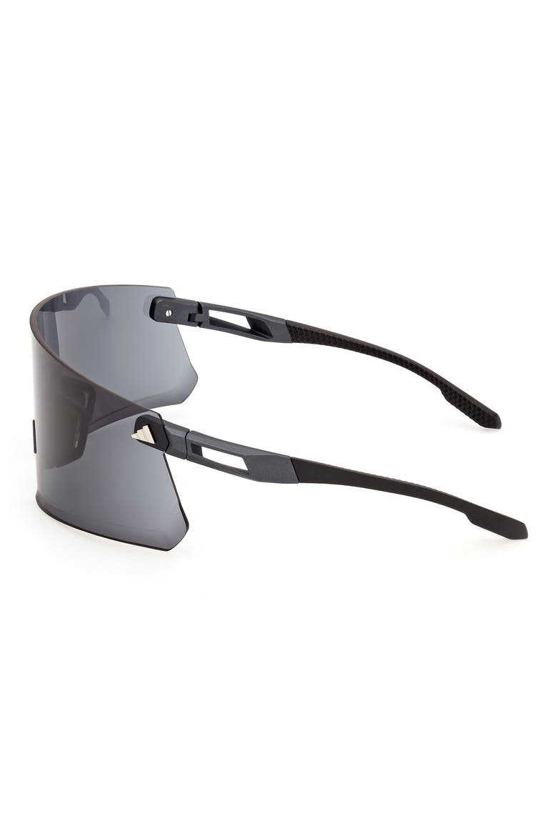 120mm Shield Sports Sunglasses, Alternate, color, MATTE BLACK / SMOKE