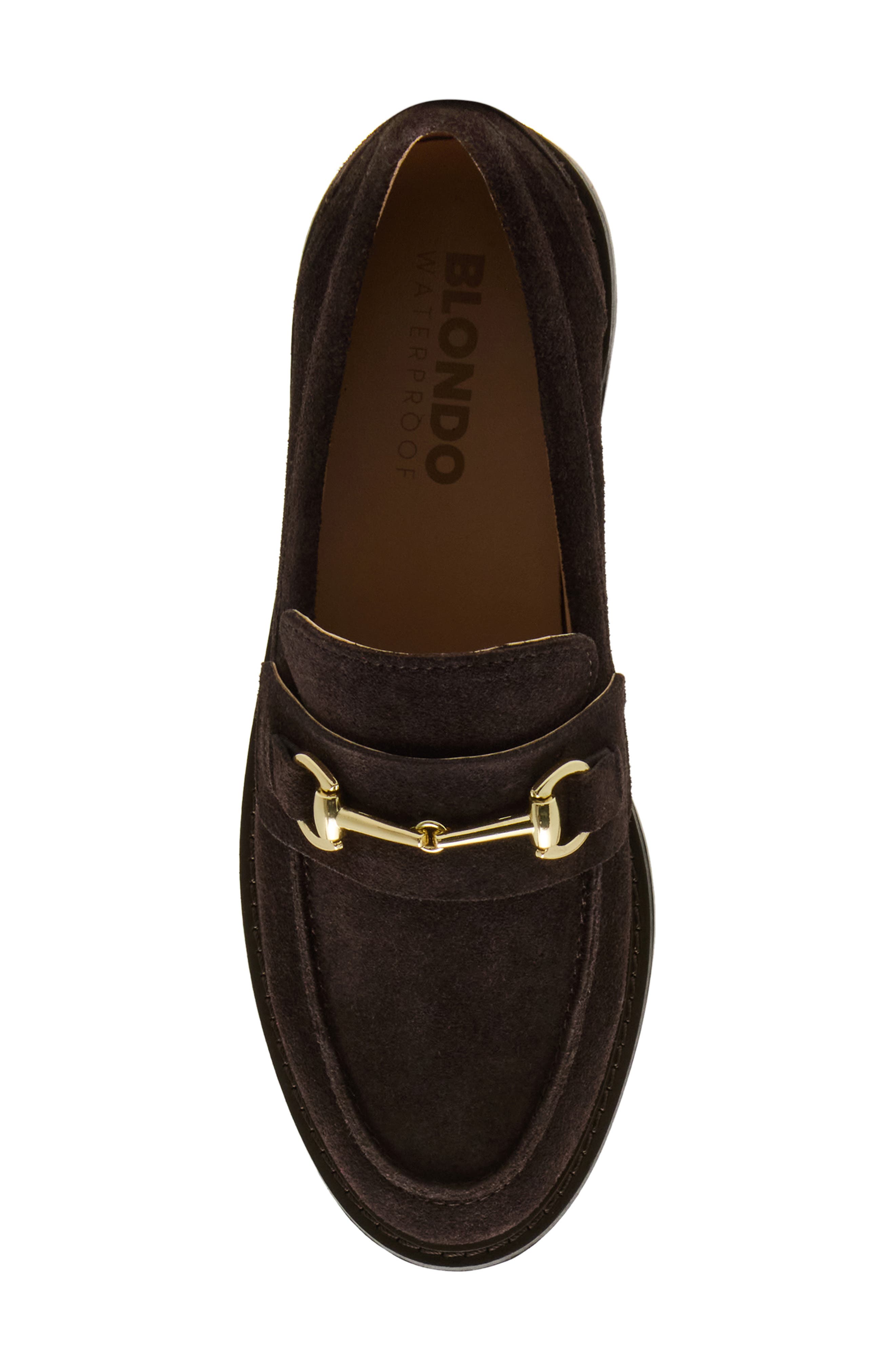 Polina Waterproof Lug Bit Loafer, Alternate, color, JAVA SUEDE