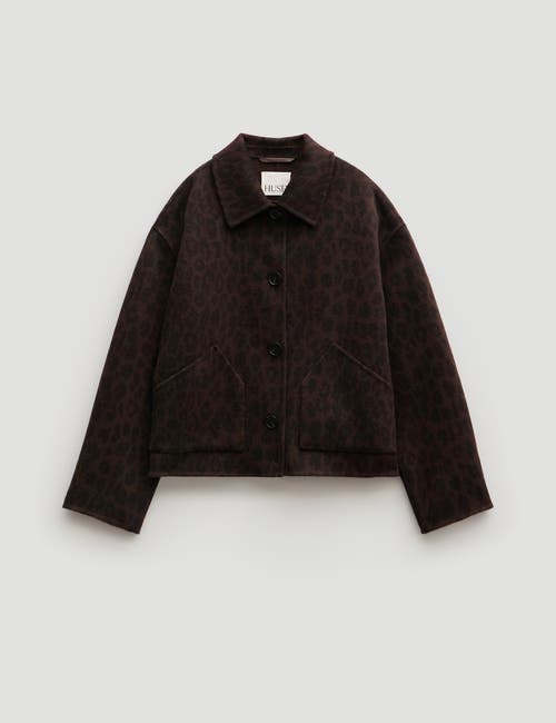 Hush Pure Wool Double Faced Jacket In Brown